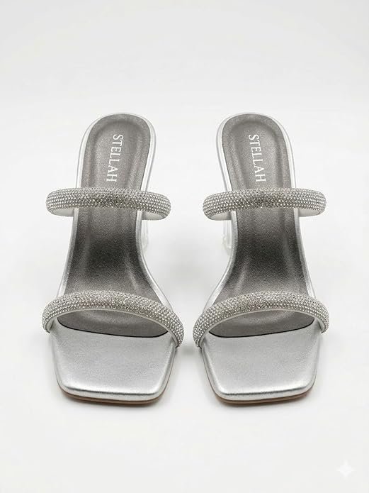 STELLAH Women’s Silver Heels - Image 4